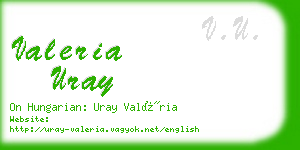 valeria uray business card